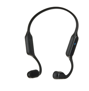 lot 445 image: onn Wireless Bone Conduction Headphones with Storage Pouch, Black
