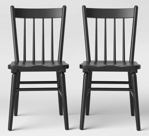 lot 54 image: 2PCS Hassell Wood Dining Chair - Threshold