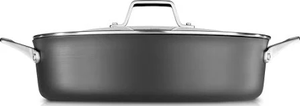 lot 80 image: Calphalon Premier Hard-Anodized Nonstick 7 Quart Sauteuse Pan with Lid