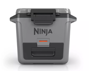 lot 82 image: Ninja FrostVault 30qt Hard Sided Cooler with Dry Zone - Slate Gray Holds 48 Cans