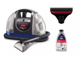 lot 91 image: BISSELL Little Green Portable Carpet Cleaner Electric Floor Care Appliance, 48 oz Tank, 15 ft Cord