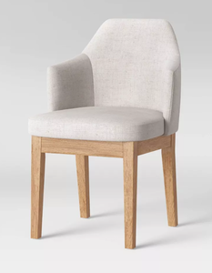 lot 94 image: Kinston Curved Back Upholstered Dining Chair - Threshold