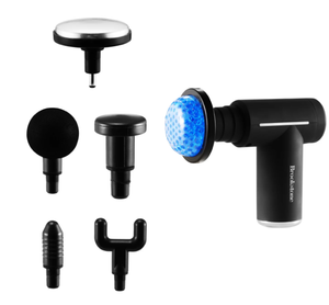 lot 139 image: Brookstone Cordless Hot and Cold Percussion Deep Tissue Massager Gun, 6 Intensity Levels