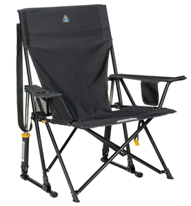 lot 168 image: GCI Outdoor Comfort Pro Rocker Foldable Rocking Camp Chair with Solid Backrest