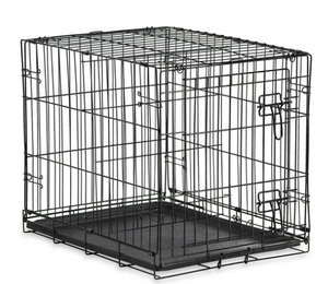 lot 171 image: Vibrant Life, Single-Door Folding Dog Crate with Divider