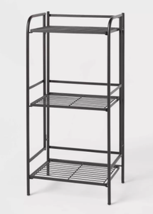 lot 186 image: Folding 3 Shelves Black - Brightroom