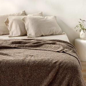 lot 190 image: FullQueen Boucle Blanket - Casaluna