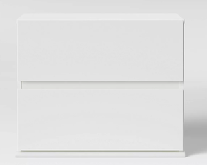 lot 195 image: 2 Drawer Modular Dorm Nightstand White - Room Essentials