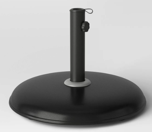 lot 272 image: 33lbs Recycled Round Outdoor Patio Market Umbrella Bases Black - Threshold