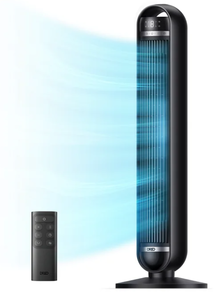 lot 370 image: Dreo Tower Fan, 27fts Velocity Quiet Floor Fan, 90° Oscillating Fans for Indoors with 8 Speeds, 4 Modes