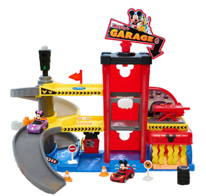 lot 372 image: Disney Jr Mickey Mouse Ready to Race Garage, Lights & Sounds Vehicle Playset