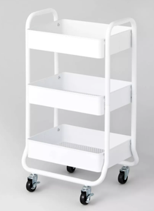 lot 387 image: 3 Tier Metal Utility Cart - Brightroom