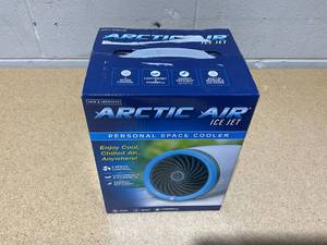 lot 222 image: Arctic Air Ice Jet X3 Air Cooler, 3 Speed Portable Cooler with LED, Lightweight & Compact Space Cooler