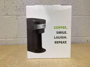 lot 423 image: SIFENE single serve coffee machine 3-in-1 coffee maker for quick brew pods ground and loose tea 6-10oz cup sizes 50oz removable water tank 1150w compact efficient black