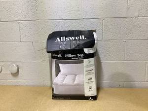 lot 431 image: Allswell Ultra Plush Pillow Top Mattress Topper, Queen 60X80