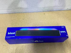 lot 476 image: onn Bluetooth 2.0 Channel Soundbar with Multi-Color LED Lighting, 20, Black