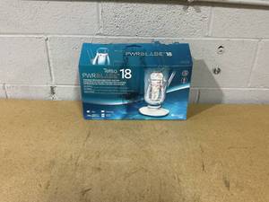 lot 360 image: Kokido White and Blue Telsa 18 Rechargeable Pool Vacuum