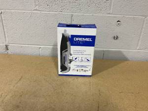 lot 361 image: Dremel Lite 7760-N10W 4V-Cordless Variable Speed Rotary Tool with Integrated 2Ah Li-Ion Battery, & 10 Rotary Tool Accessories