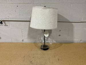 lot 391 image: Large Glass Gourd Table Lamp - Threshold