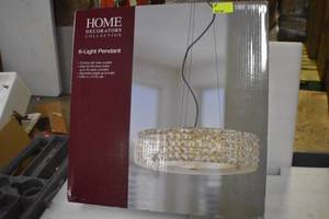 lot 22 image: 6 light pendant