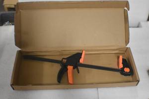 lot 58 image: WEN CLR122 12-Inch Heavy Duty Steel Bar Clamps and Spreaders with 2.3-Inch Throat, one