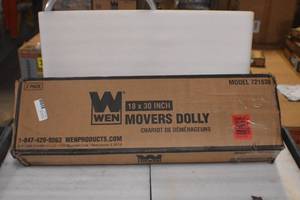 lot 61 image: WEN 721830 1320-Pound Capacity 18-by-30-Inch Hardwood Movers Dolly, 2-Pack