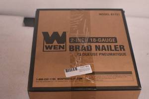 lot 62 image: WEN 61721 18-Gauge 38-Inch to 2-Inch Pneumatic Brad Nailer