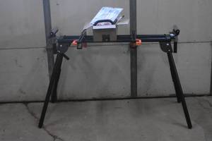 lot 80 image: WEN MSA330 Collapsible Rolling Miter Saw Stand with 3 Onboard Outlets