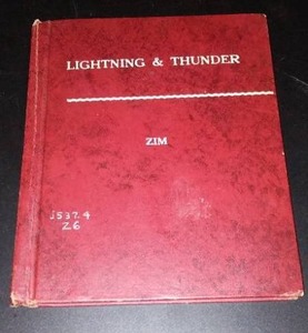 lot 838 image: Vintage and Antique Book   Lightning and Thunder (1952)