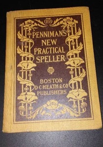 lot 849 image: Vintage and Antique Book   Pennimans New Practical Speller (1901)