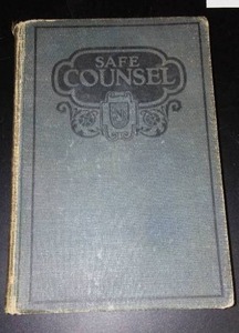 lot 867 image: Vintage and Antique Book   Safe Counsel (1928)