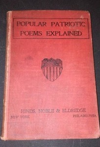 lot 936 image: Vintage and Antique Book   Popular Patriotic Poems (1900)