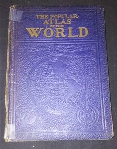 lot 967 image: Vintage and Antique Book   The Popular Atlas of the World (1936)