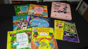 lot 977 image: Vintage 1960s Children Record and Book Sets