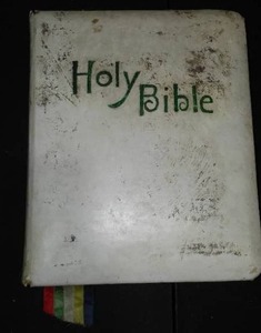 lot 992 image: Antique Bible, Leather and Gold Leaf, Dated 1896.