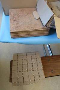 lot 25 image: CERAMIC FLOOR TILES