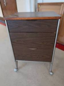 lot 63 image: MEDICAL BEDSIDE TABLE