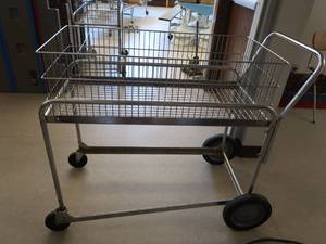 lot 64 image: METAL CART WITH BASKET