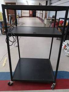 lot 79 image: AV CART WITH ELECTRICAL HOOK UP