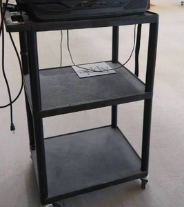 lot 83 image: HEAVY DUTY PLASTIC AV CART