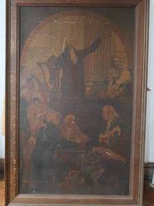 lot 9 image: FRAMED PRINT OF OIL PAINTING
