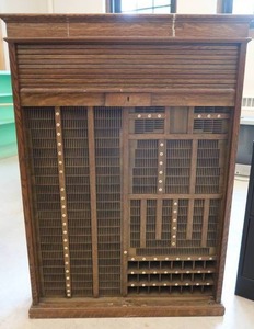 lot 101 image: ANTIQUE THEATRE TICKET HOLDER