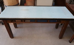 lot 107 image: SOLID WOOD TABLE
