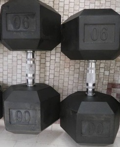 lot 8P image: PAIR OF 90 LB DUMBBELLS