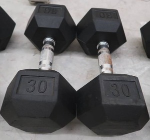 lot 8XX image: PAIR OF 30 LB DUMBBELLS