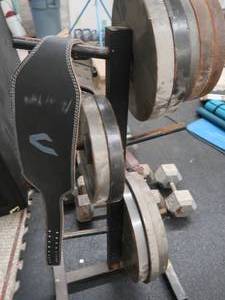 lot 155 image: WEIGHT RACK WITH WEIGHTS