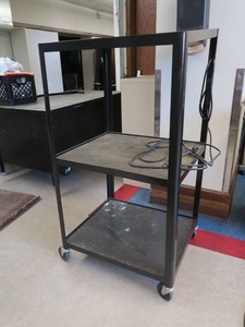 lot 172 image: TALL ROLLING CART