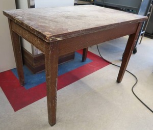 lot 181 image: SOLID WOODEN TABLE