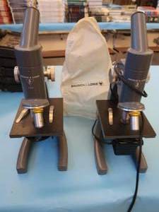 lot 216 image: 2 BAUSCH AND LOMB MICROSCOPES