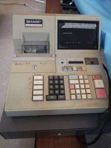 lot 240 image: SHARP ELECTRONIC CASH REGISTER